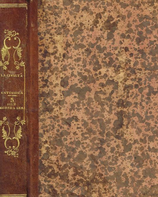 La civiltà cattolica anno quinto, seconda serie, vol.V,parte II - copertina