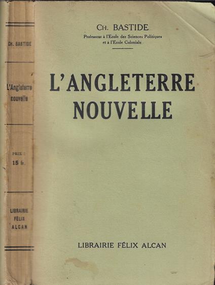L' Angleterre nouvelle - copertina