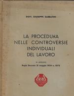 La procedura nelle controversie individuali del lavoro
