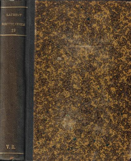 Principii di diritto civile Vol. XIX - F. Laurenti - copertina
