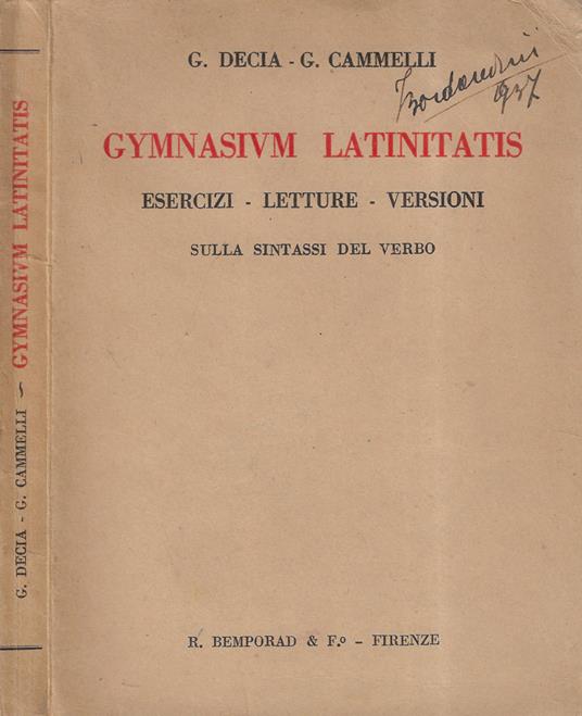 Gymnasium latinitatis - copertina