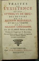 Traites de l'existence et des attributs de Dieu