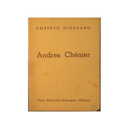 Andrea Chenier - Umberto Giordano - copertina