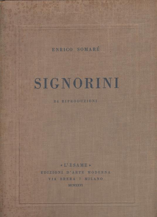 Signorini - Enrico Somaré - copertina
