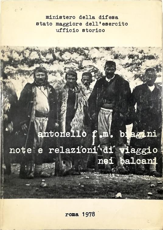Note e relazioni di viaggio nei Balcani (1879-1898) - copertina