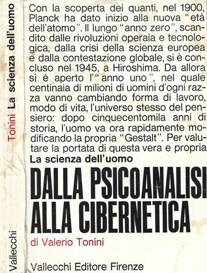 La scienza dell'uomo dalla psicoanalisi alla cibernetica - Valerio Tonini - copertina