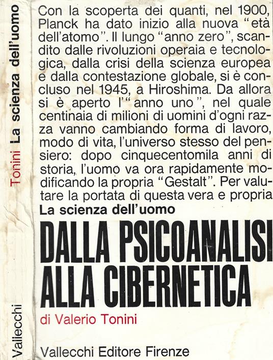 La scienza dell'uomo dalla psicoanalisi alla cibernetica - Valerio Tonini - copertina