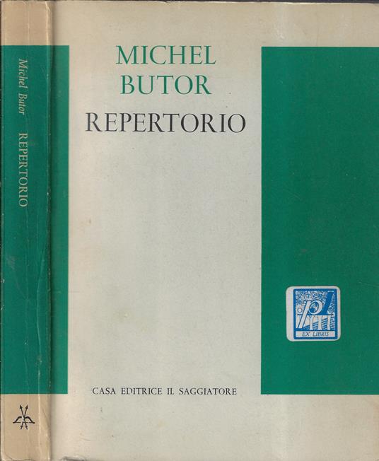 Repertorio - Michel Butor - copertina