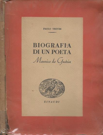 Biografia di un poeta - Paolo Treves - copertina