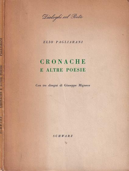 Cronache e altre poesie - Elio Pagliarani - copertina