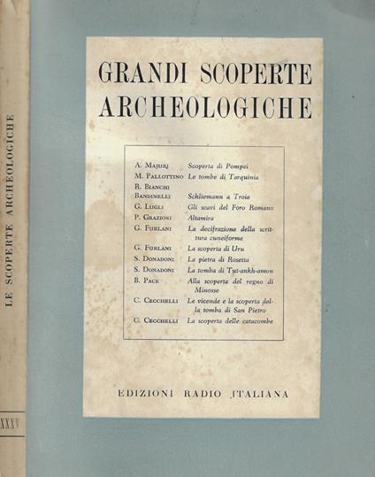 Grandi scoperte archeologiche - copertina
