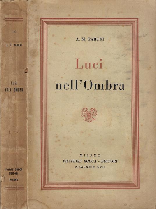 Luci nell'ombra - copertina