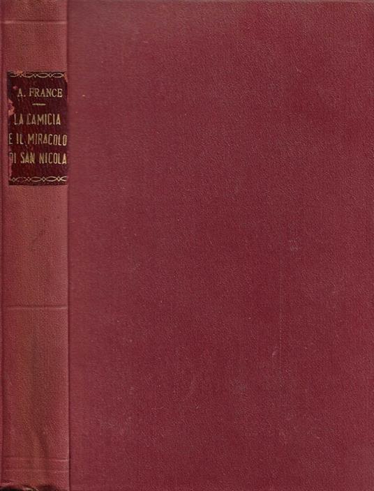 La Camicia, Il Miracolo di San Nicola - Anatole France - copertina