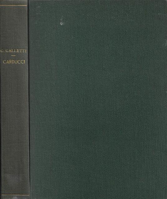 Carducci - Alfredo Galletti - copertina