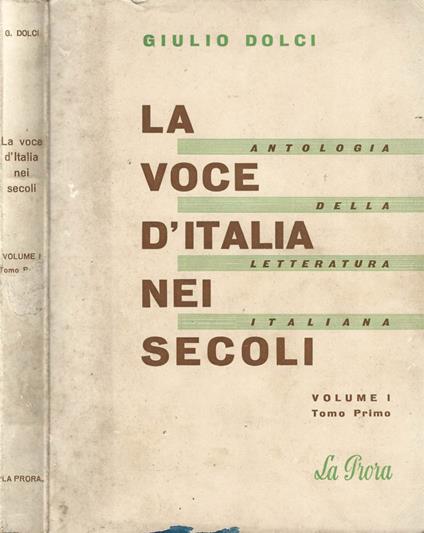 La voce d'Italia nei secoli - copertina
