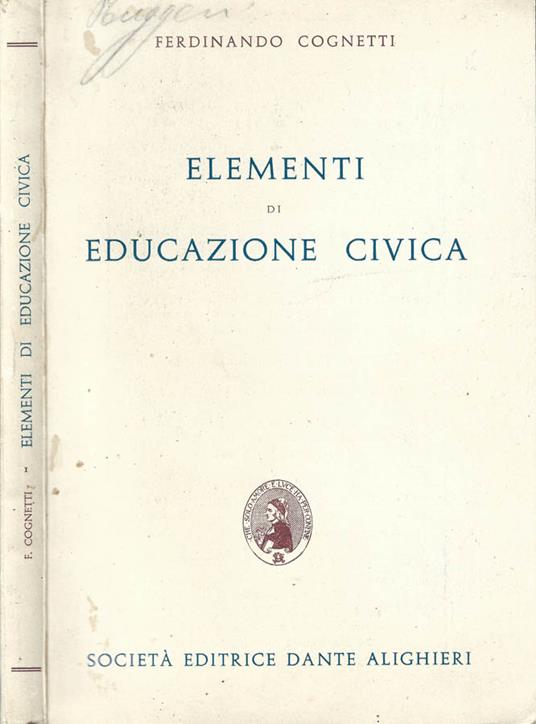 Elementi di Educazione Civica - Ferdinando Cognetti - copertina