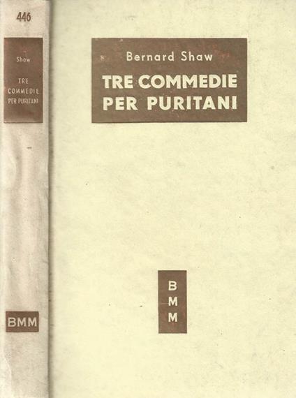 Tre commedie per puritani - Bob Shaw - copertina