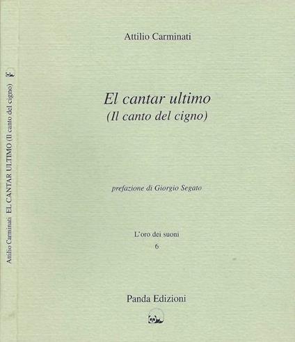 El cantar ultimo - Attilio Carminati - copertina
