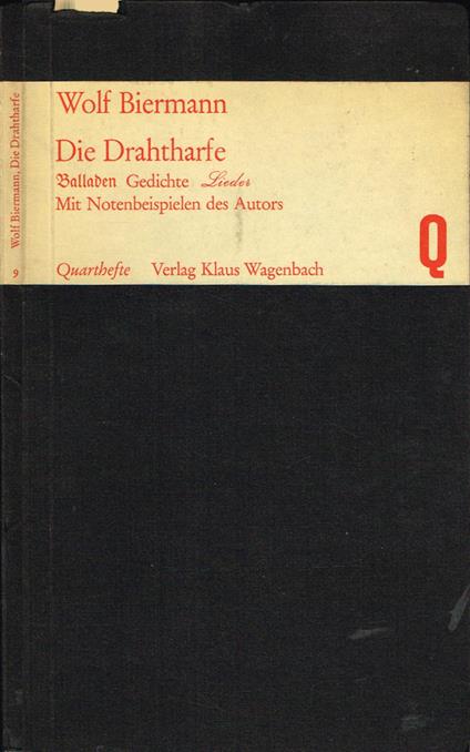 Die Drahtharfe - Wolf Biermann - copertina