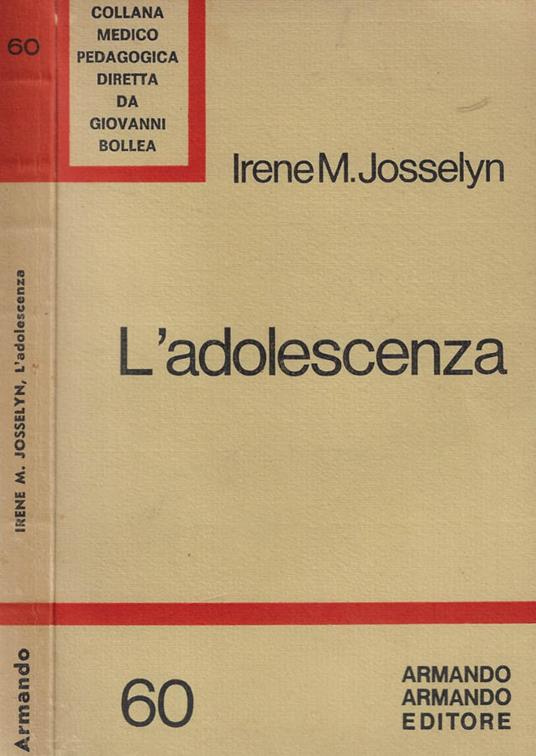 L' adolescenza - Irene M. Josselyn - copertina