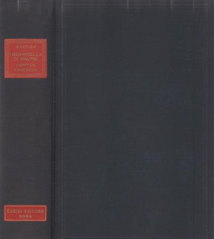 Madamigella di Maupin, Capitan Fracassa - Théophile Gautier - copertina