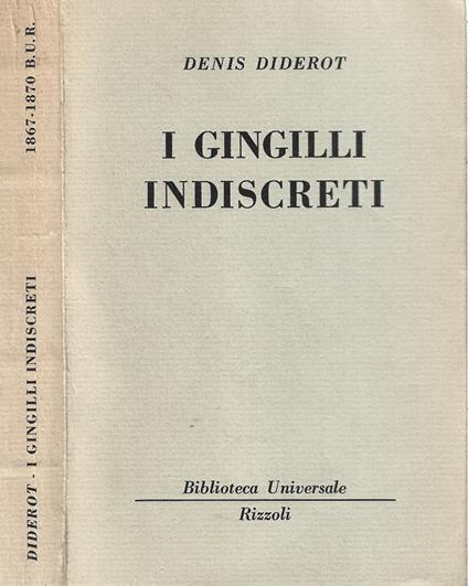 I Gingilli indiscreti - Denis Diderot - copertina