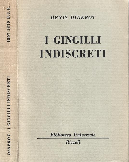 I Gingilli indiscreti - Denis Diderot - copertina