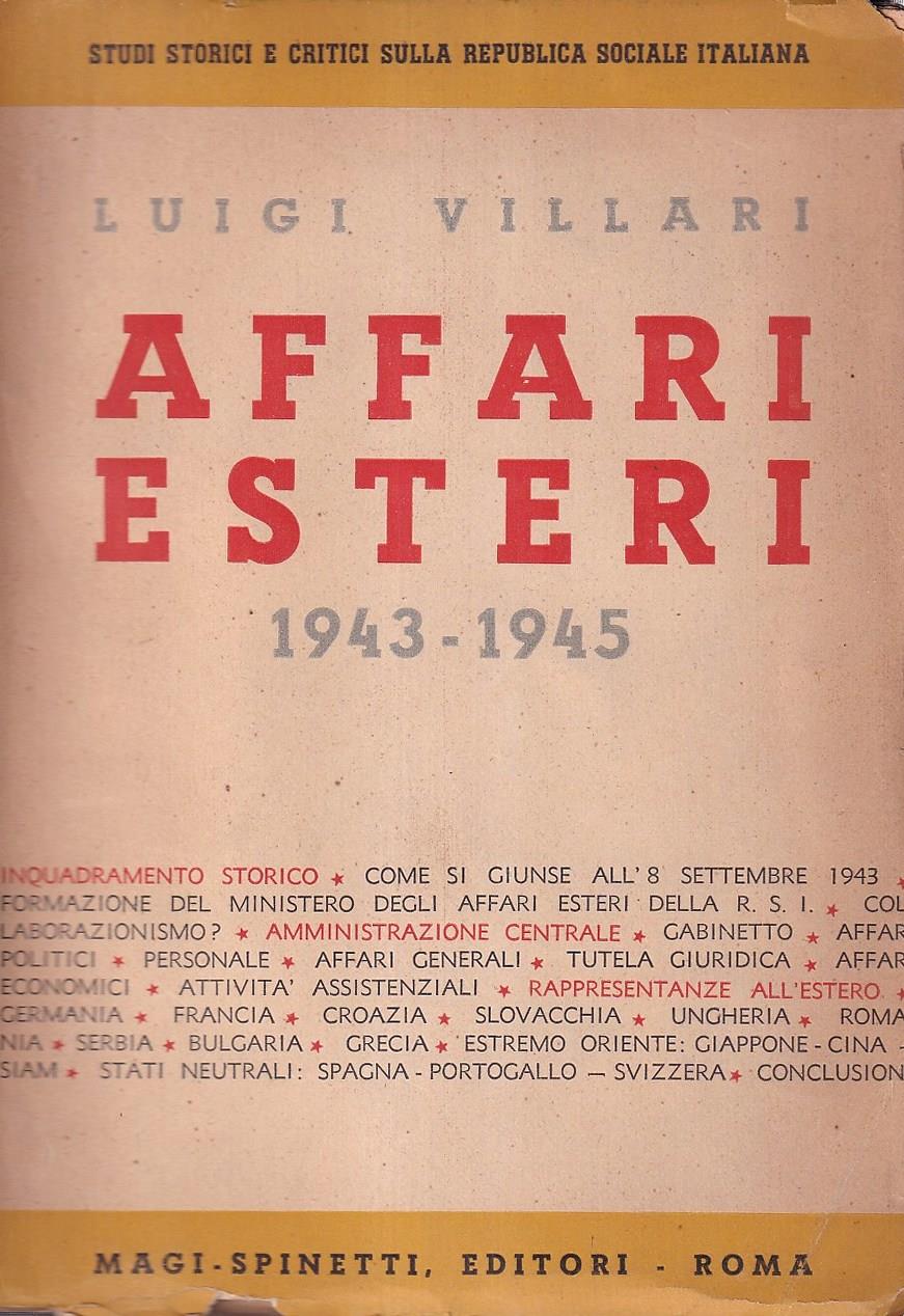 Affari esteri 1943-1945