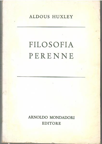 Filosofia perenne - Aldous Huxley - copertina