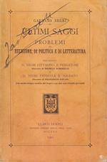 Ultimi saggi. Problemi di religione, di politica e di letteratura