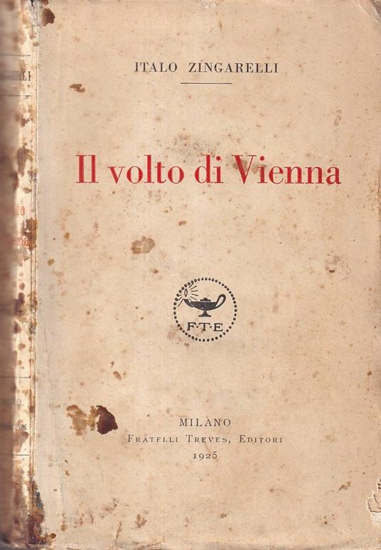 Il volto di Vienna - Italo Zingarelli - copertina