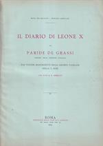 Il diario di Leone X di Paride De Grassi maestro delle cerimonie pontificie. Dai volumi manoscritti degli Archivi Vaticani della S. Sede