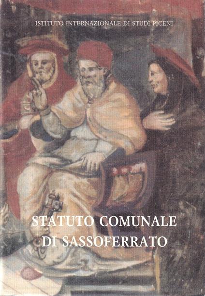 Statuto comunale di Sassoferrato - copertina