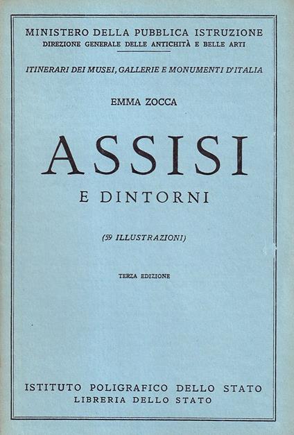 Assisi e dintorni - Emma Zocca - copertina