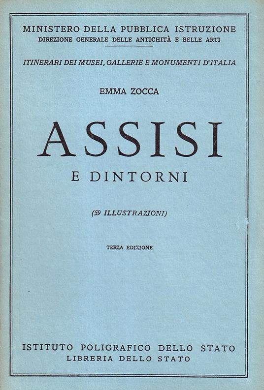 Assisi e dintorni - Emma Zocca - copertina
