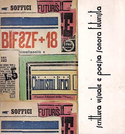 Scrittura visuale a poesia sonora futurista - copertina