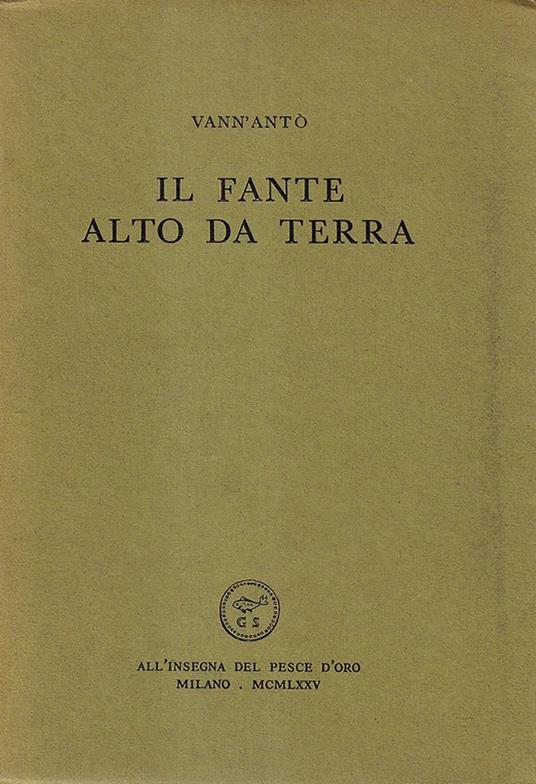 Il fante alto da terra - Vann'Antò - copertina