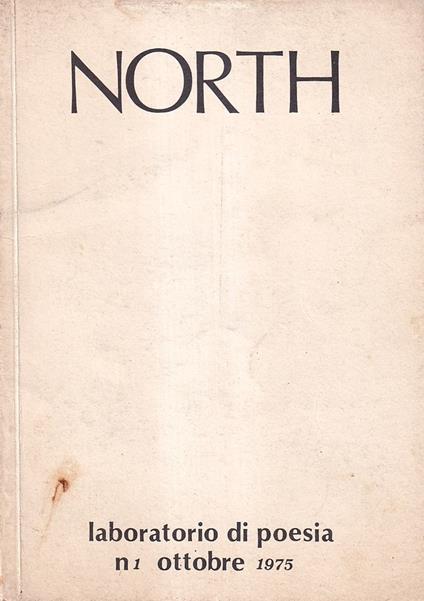 North. Laboratorio di poesia - n. 1, ottobre 1975 - copertina