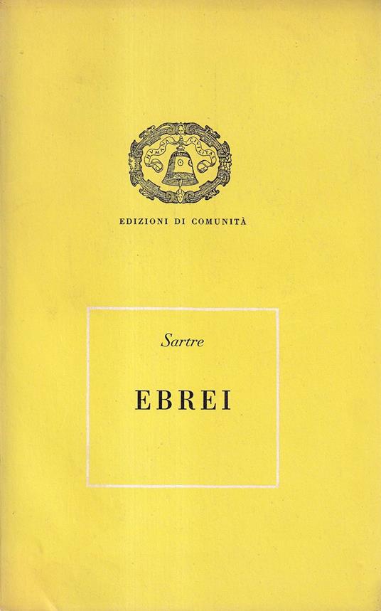 Ebrei - Jean-Paul Sartre - copertina