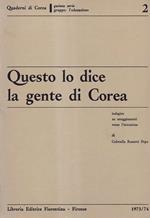 Questo lo dice la gente di Corea. Indagine su atteggiamenti verso l'istruzione