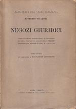 Negozi giuridici. Corso di diritto romano nella R. Università di Roma nell'Anno Accademico 1892-1893 raccolto dai Dottori Mapei e Nannini