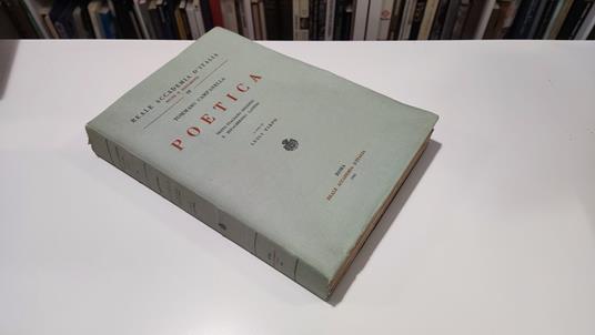 Poetica Testo italiano inedito e rifacimento latino - Tommaso Campanella - copertina