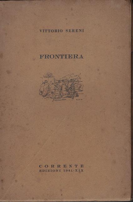 Frontiera - Vittorio Sereni - copertina