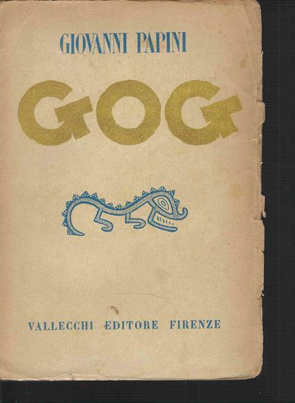 Gog - Giovanni Papini - copertina