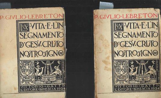 La vita e l'insegnamento di Gesù Cristo Nostro Signore - copertina