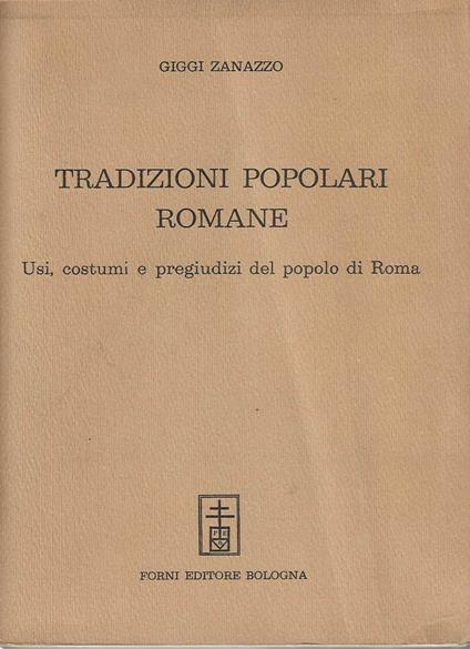 Tradizioni Popolari Romane - Giggi Zanazzo - copertina