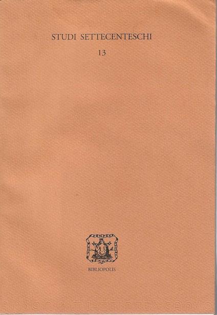 Studi Settecenteschi - 13 - copertina