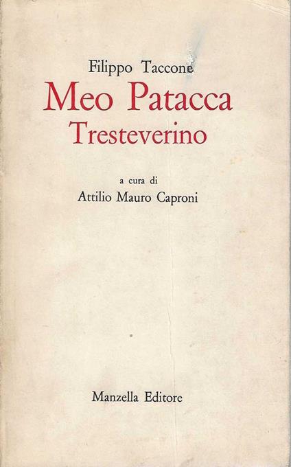Meo Patacca Tresteverino - copertina