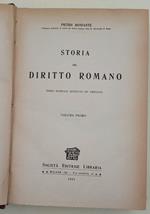 Storia Del Diritto Romano Voll. I E Ii-