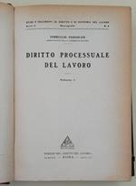 DIRITTO PROCESSUALE DEL LAVORO- vol. I-